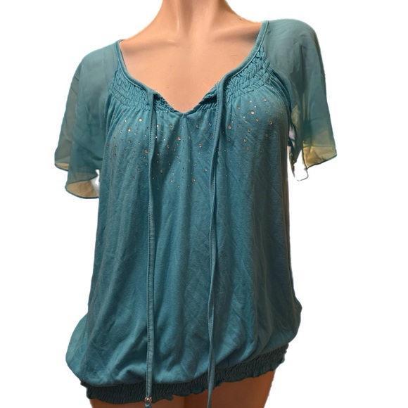 French Laundry Tops - French Laundry Aqua Top